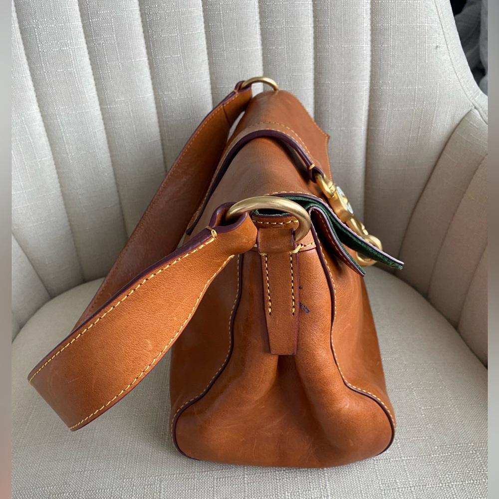 Dooney & Bourke FLORENTINE Hobo Handbag -LIBBY LEATHER INTERIOR Natural Brown - Picture 3 of 12